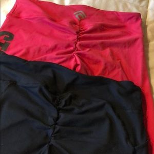 2 pairs of Ruched Leggings